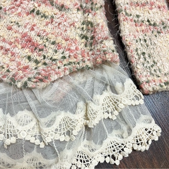 RYU ANTHROPOLOGIE BRAND Small/Medium acrylic blend knit and lace sweater dress - Picture 10 of 15